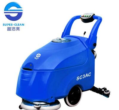 【SC3A电瓶式全自动洗地机工厂超市手推式刷地机地面清洗吸干洗】